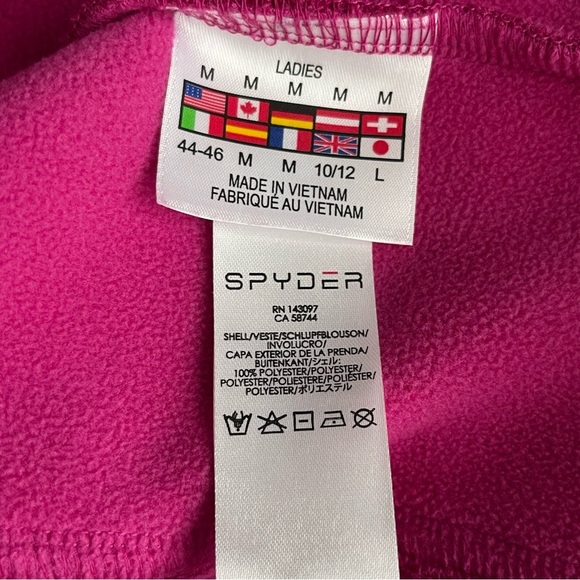 Spyder Endure Midweight Core Seater Jacket Women’s Size M Full Zip Pink Cozy - Picture 9 of 9